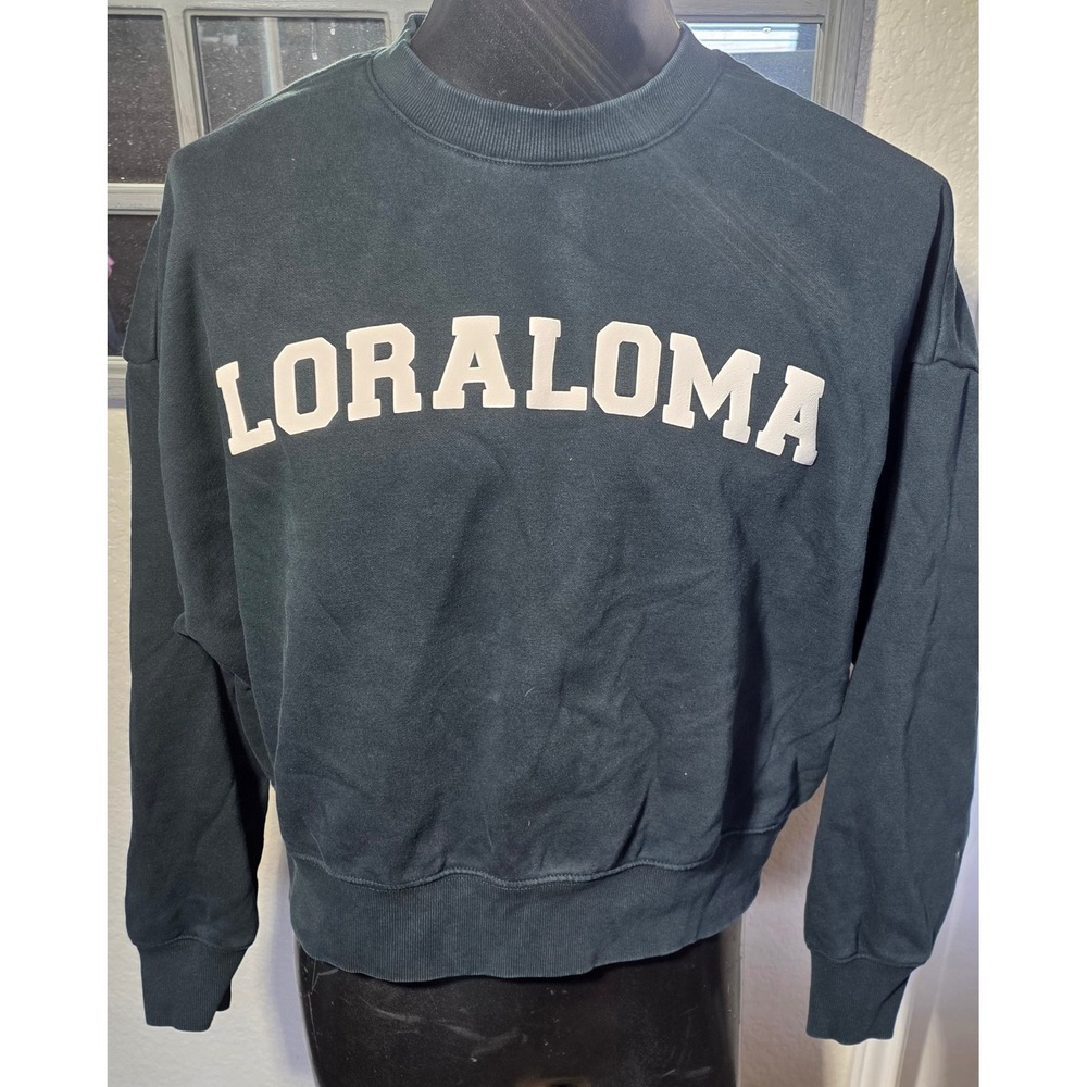 AS Colour Womens Loraloma Heavy Crew Sweatshirt Medium Charcoal Gray Pullover